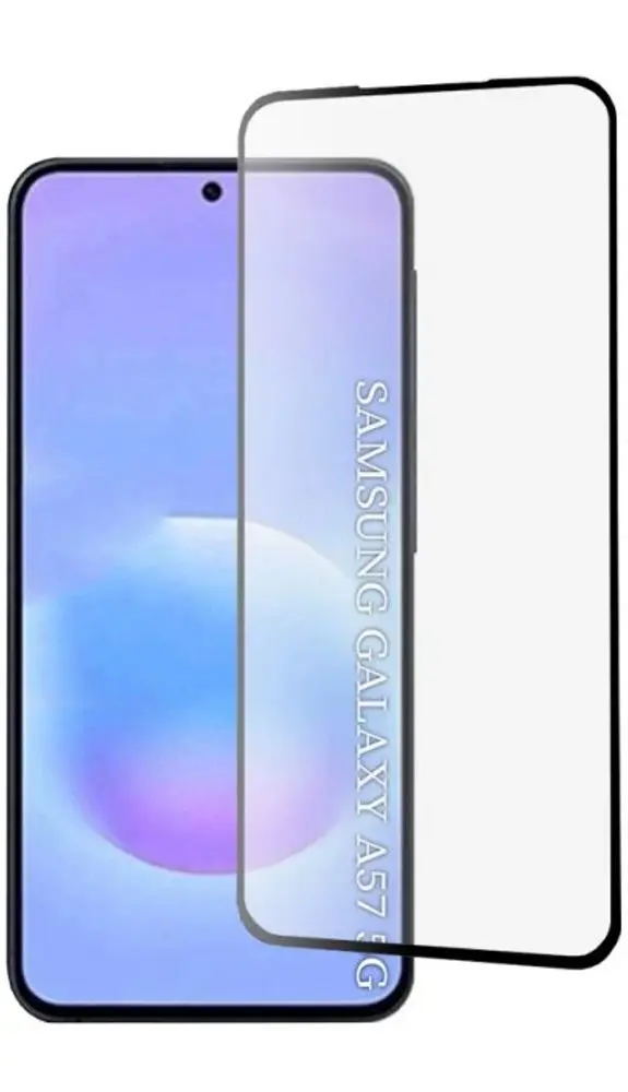 Samsung Galaxy A57 5G 5D Tvrzené sklo, černé