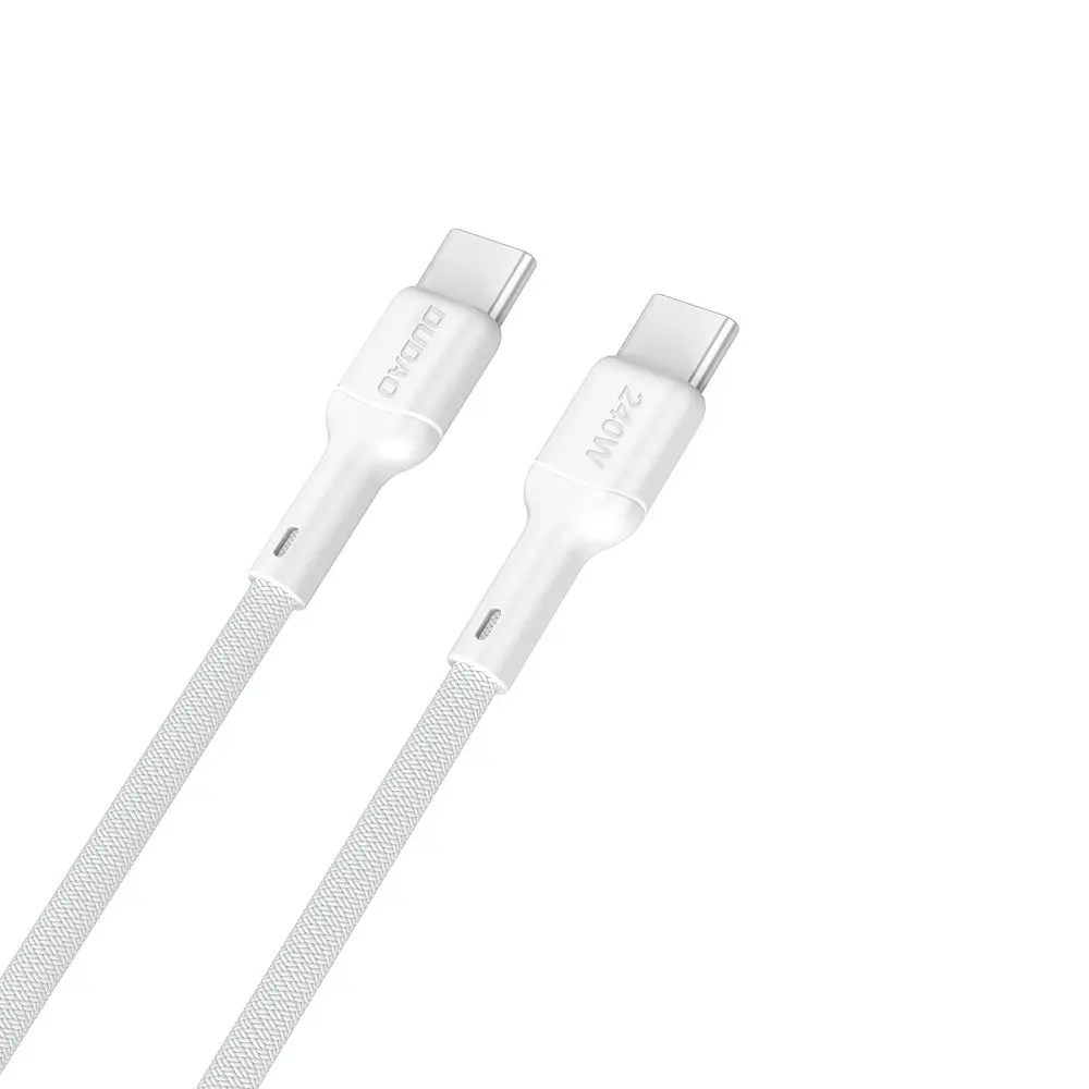 Dudao L9C Max kabel USB-C - USB-C, 240W, PD, 2 m, bílý