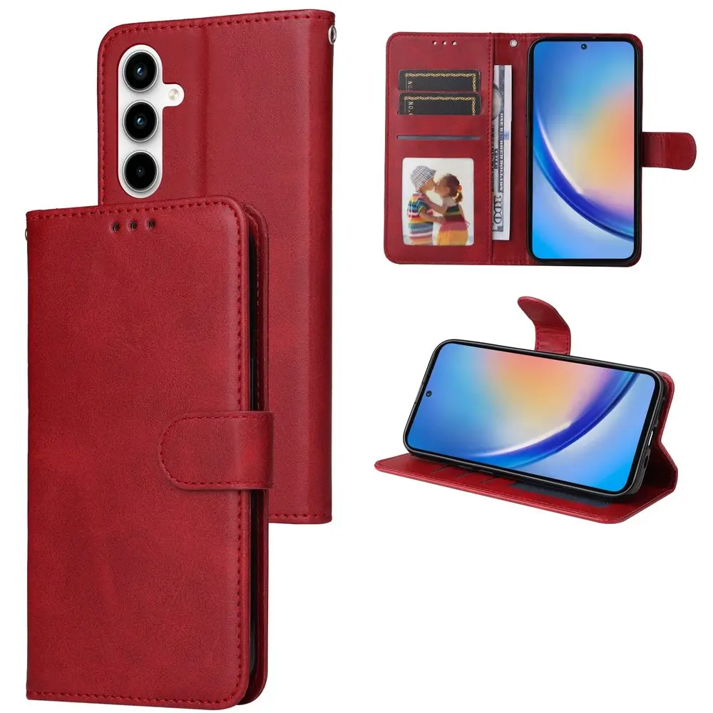 Magnet Case, Samsung Galaxy A35, červený