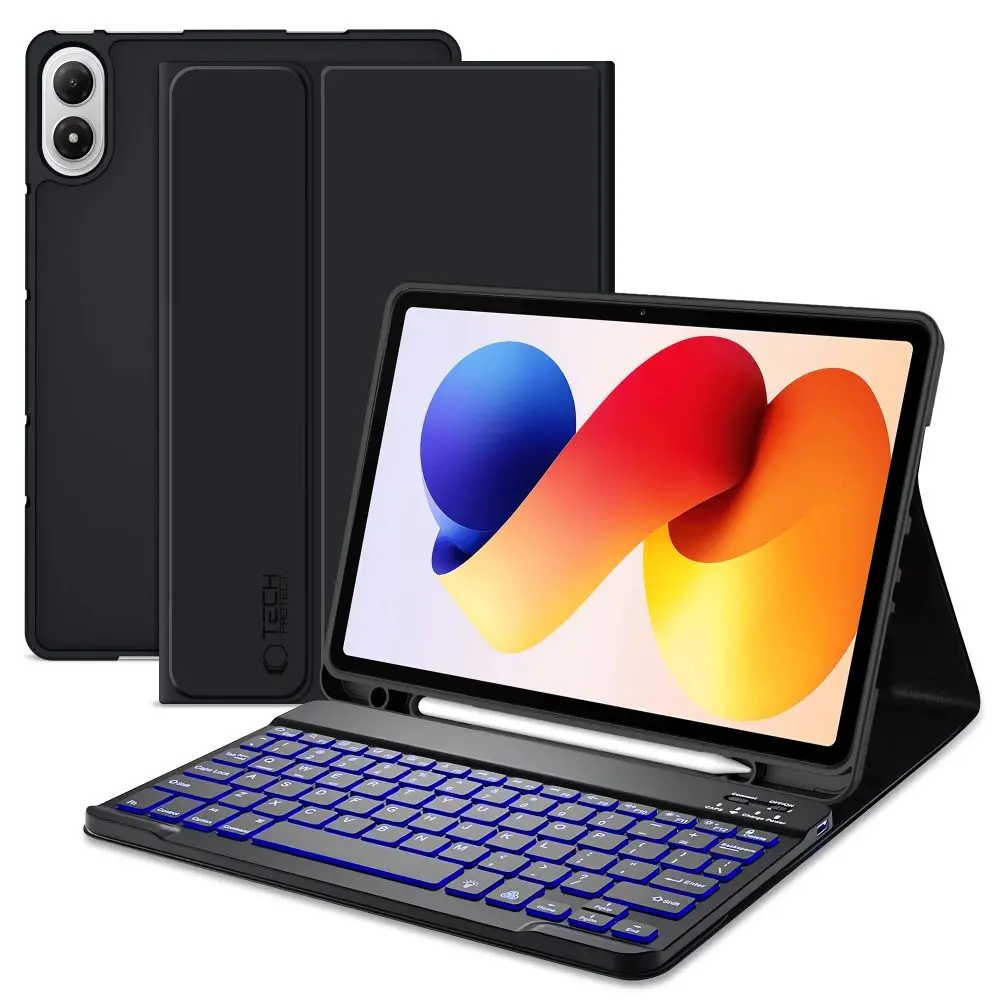 Pouzdro Tech-Protect SC Pen + klávesnice, Xiaomi Poco Pad M1 / Redmi Pad 2 Pro 12.1, černé