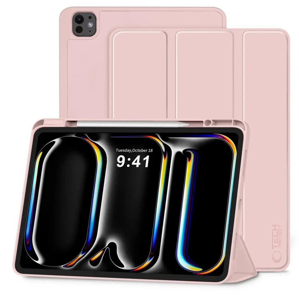 Pouzdro Tech-Protect SC Pen pro iPad Pro 13” 7 / 8 / 2024-2025, růžové