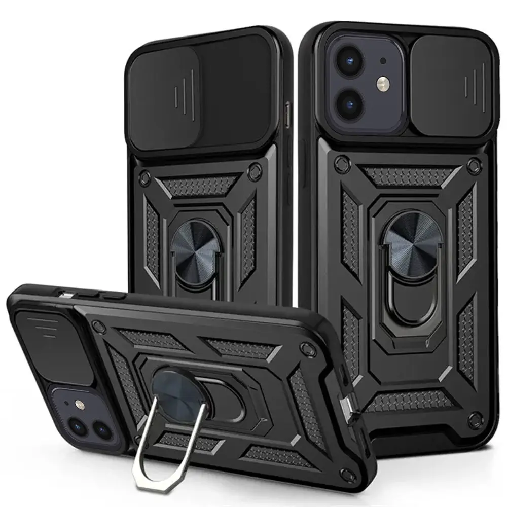 Techsuit CamShield řada iPhone 12 iPhone 12 Pro černá