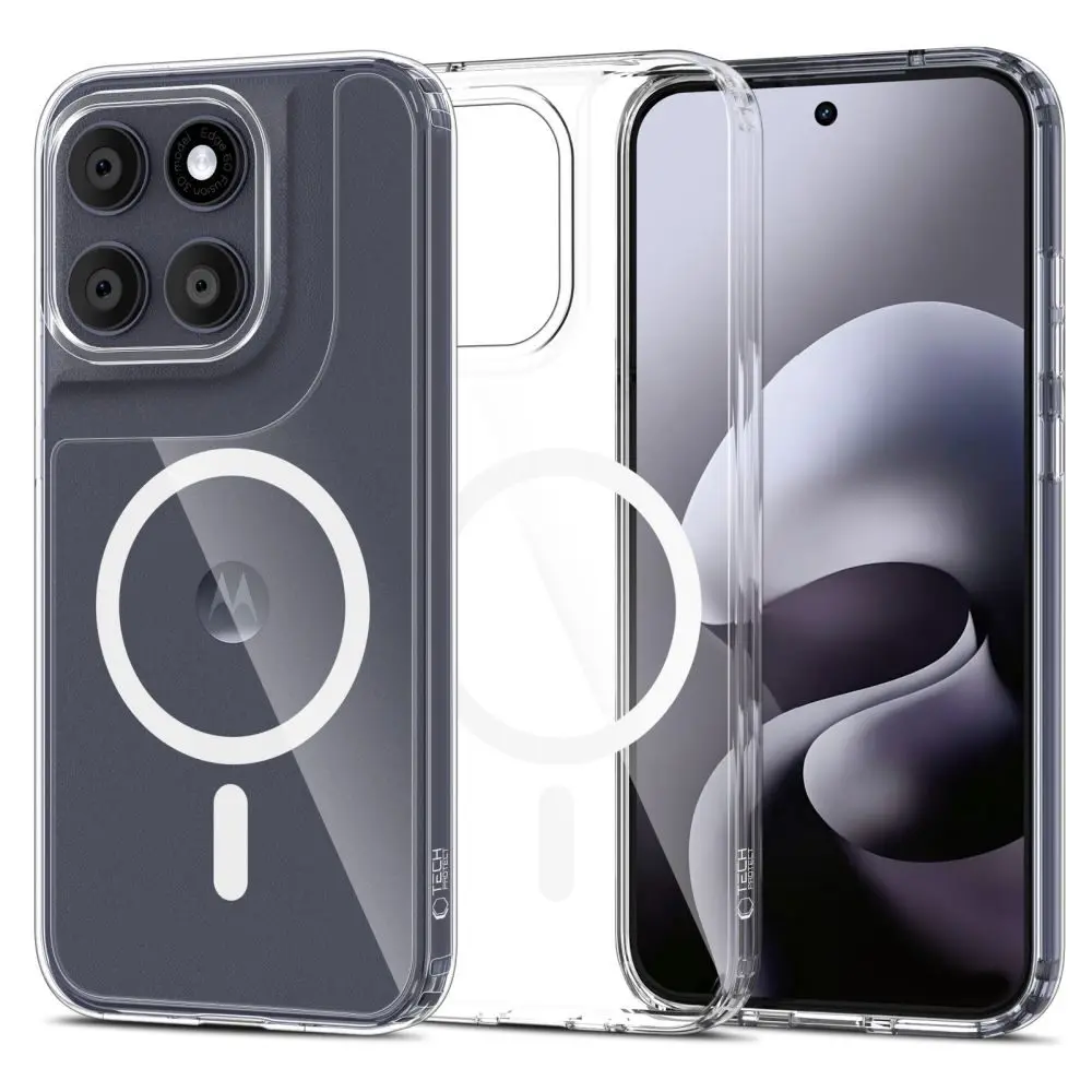 Tech-Protect Flexair Hybrid s MagSafe, Motorola Moto G67 / G77 / G87, průhledný