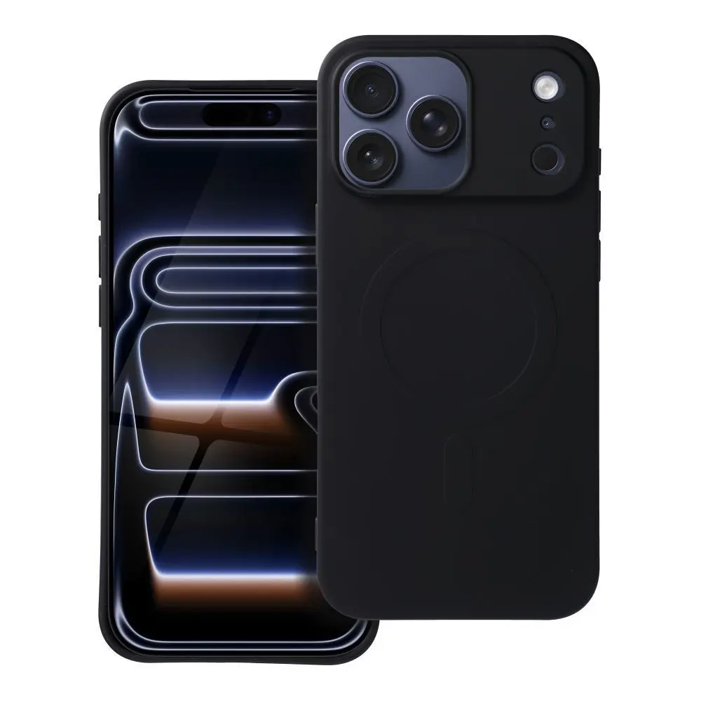 Obal Silicone Mag Cover, iPhone 17 Pro Max, černý