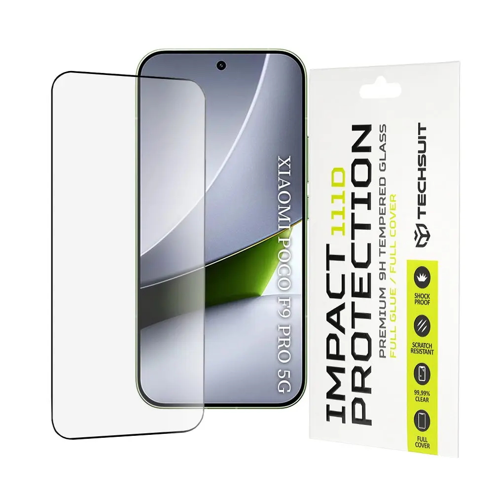 Techsuit 111D Tvrzené sklo, Xiaomi Poco F9 Pro, černé