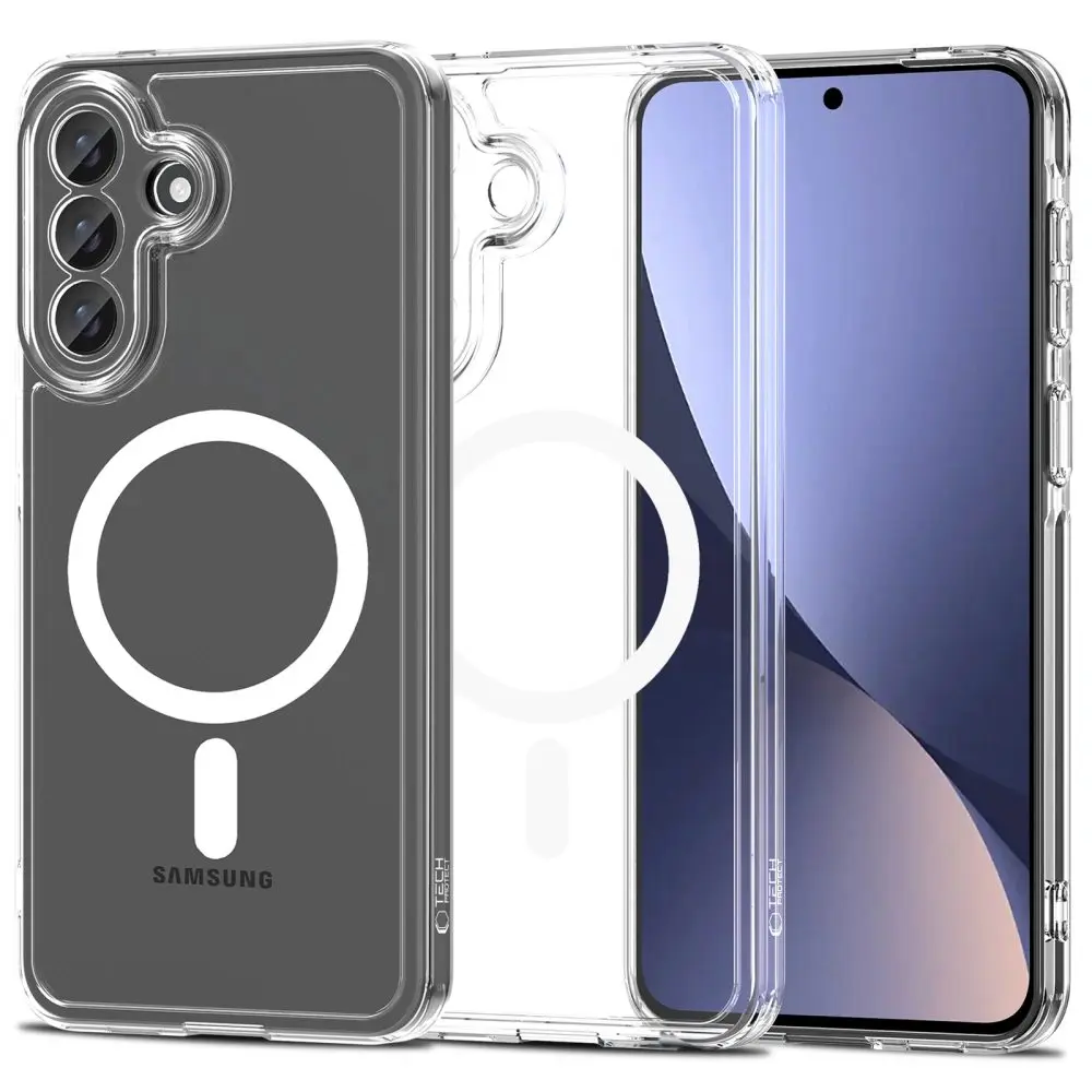Tech-Protect Flexair Hybrid s MagSafe, Samsung Galaxy A57 5G, průhledný
