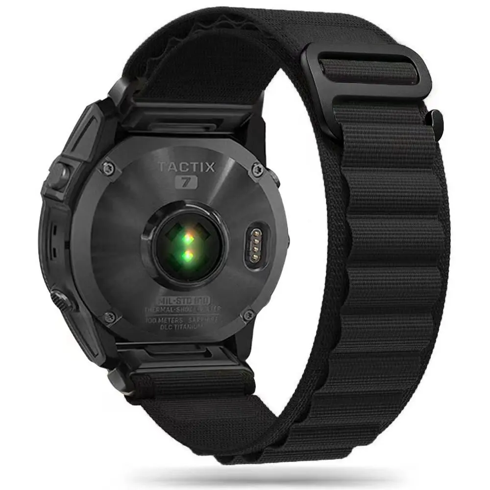 Tech-Protect Nylon PRO pásek, Garmin Fenix 3 / 5X / 3HR / 5X Plus / 6X / 6X Pro / 7X, černé