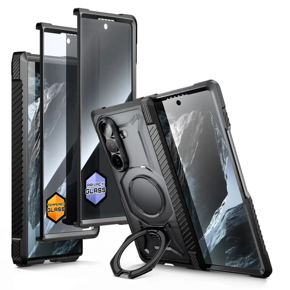 Supcase UB Grip MagSafe 2-Set, Samsung Galaxy Z Fold 8 Ultra, černý