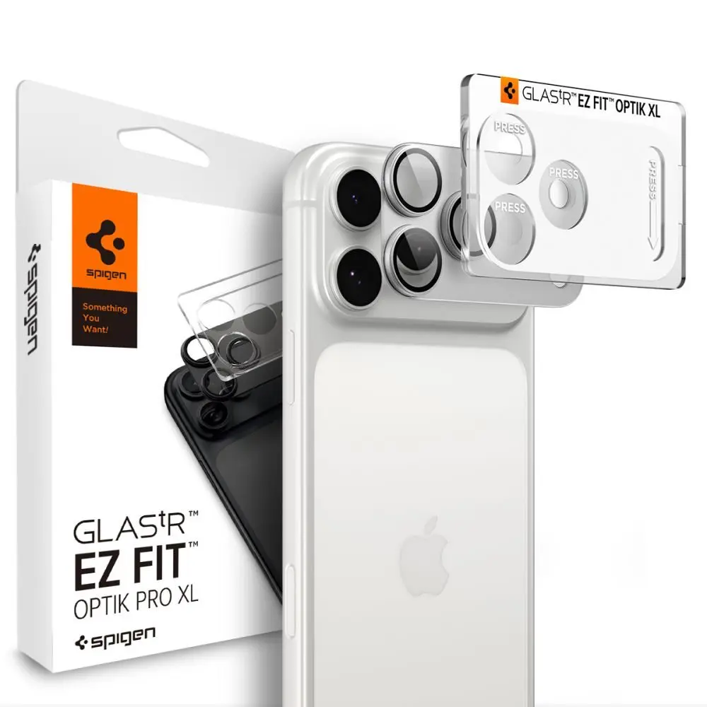 Spigen Optik.TR Ez Fit  Pro XL (AGL12038), ochrana fotoaparátu, iPhone 18 Pro, stříbrná