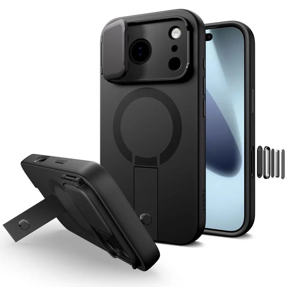 Tech-Protect Kevlar Aura MagSafe pouzdro, iPhone 17 Pro, černé