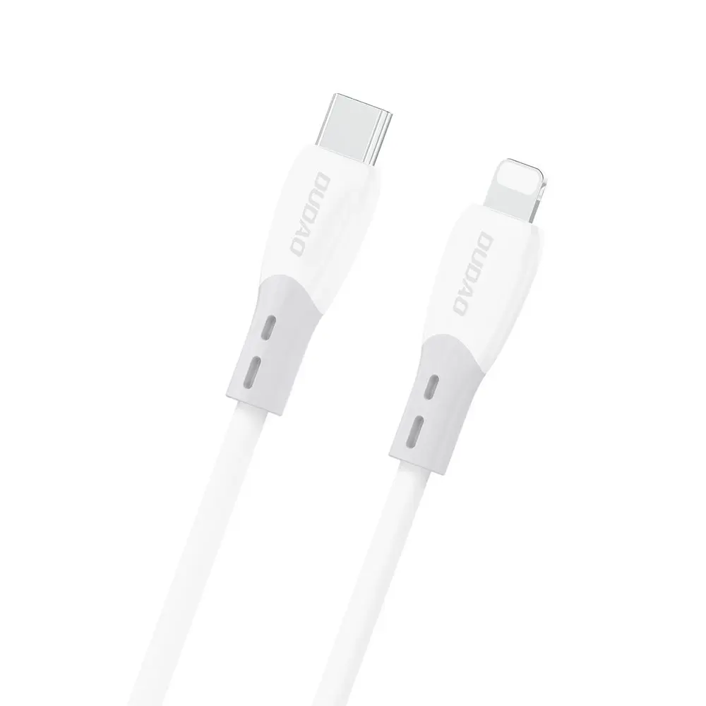Dudao L25SX kabel USB-C - Lightning, 30W, 2 m, bílý