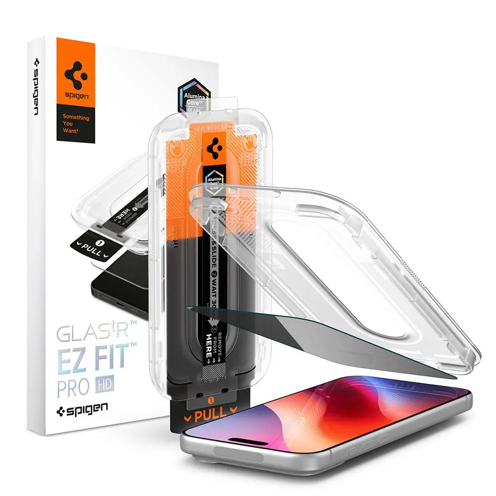 Spigen Glas.TR EZ Fit Pro HD (AGL12034), Tvrzené sklo, iPhone 18 Pro Max, Privacy