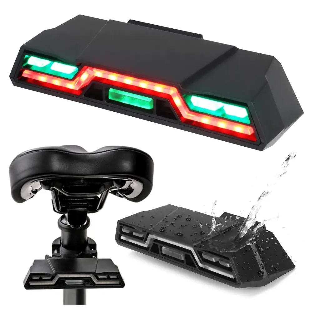 Alogy Zadní voděodolné cyklistické světlo TrailFlash R6, 6 režimů svícení