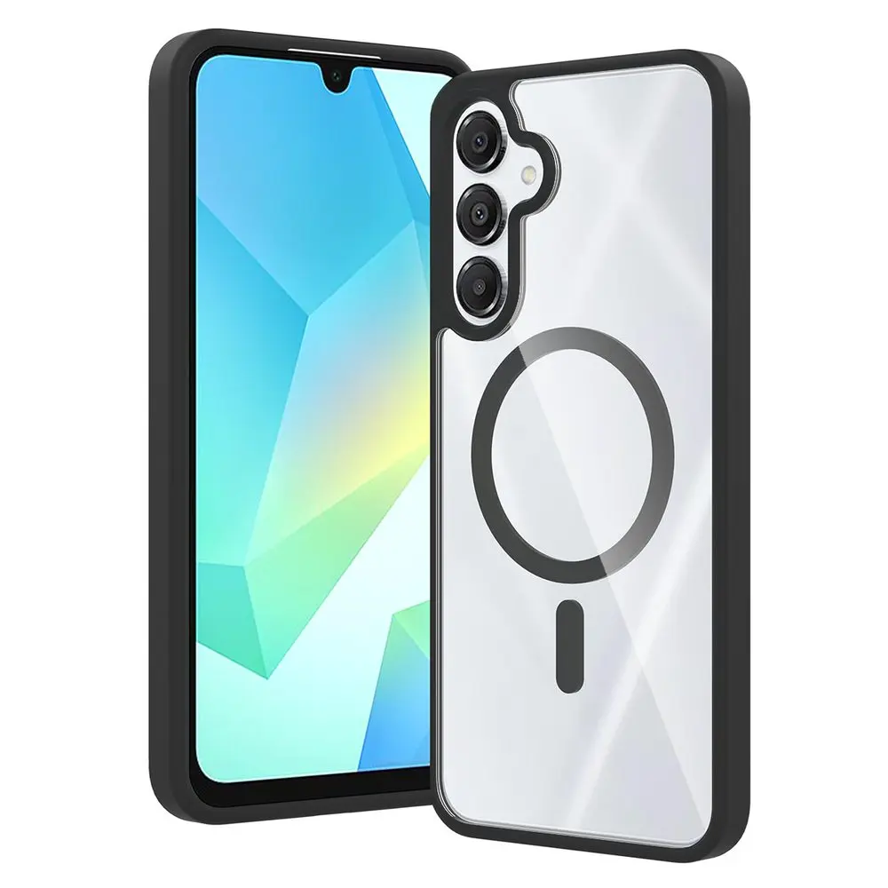 JP MagFit Clear MagSafe obal s N52 magnetem, Samsung Galaxy A16 5G, černý