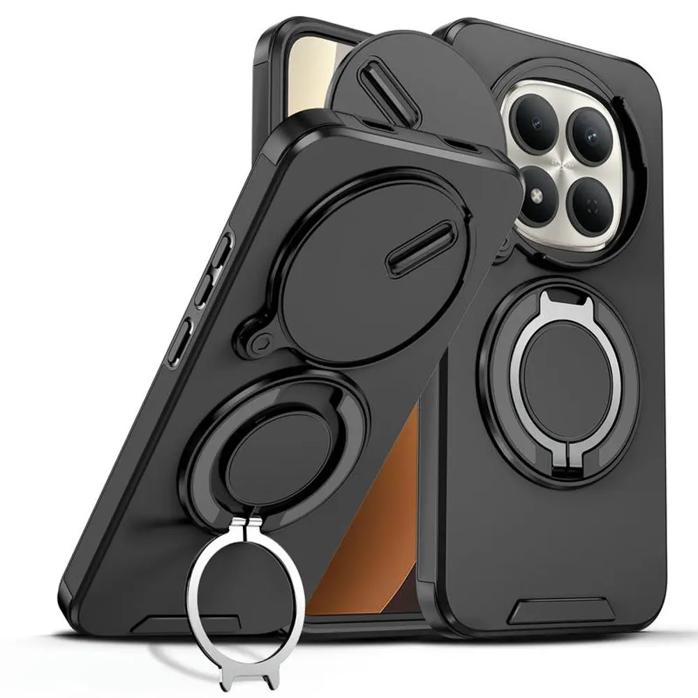 Camslide Stand obal, Xiaomi Redmi Note 15 Pro 5G, černý