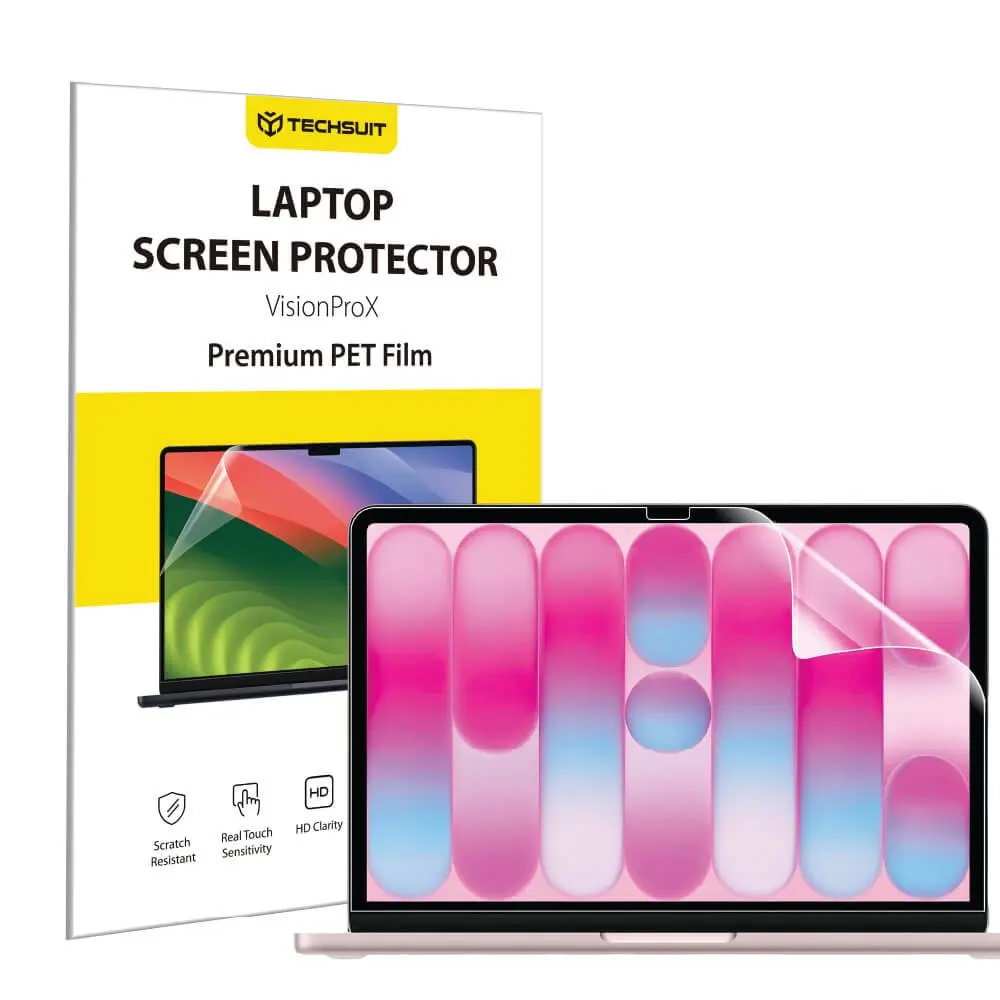 Techsuit - VisionProX Anti-Blue Light matný ochranný filtr proti modrému světlu pro MacBook Neo 13" - matný čirý