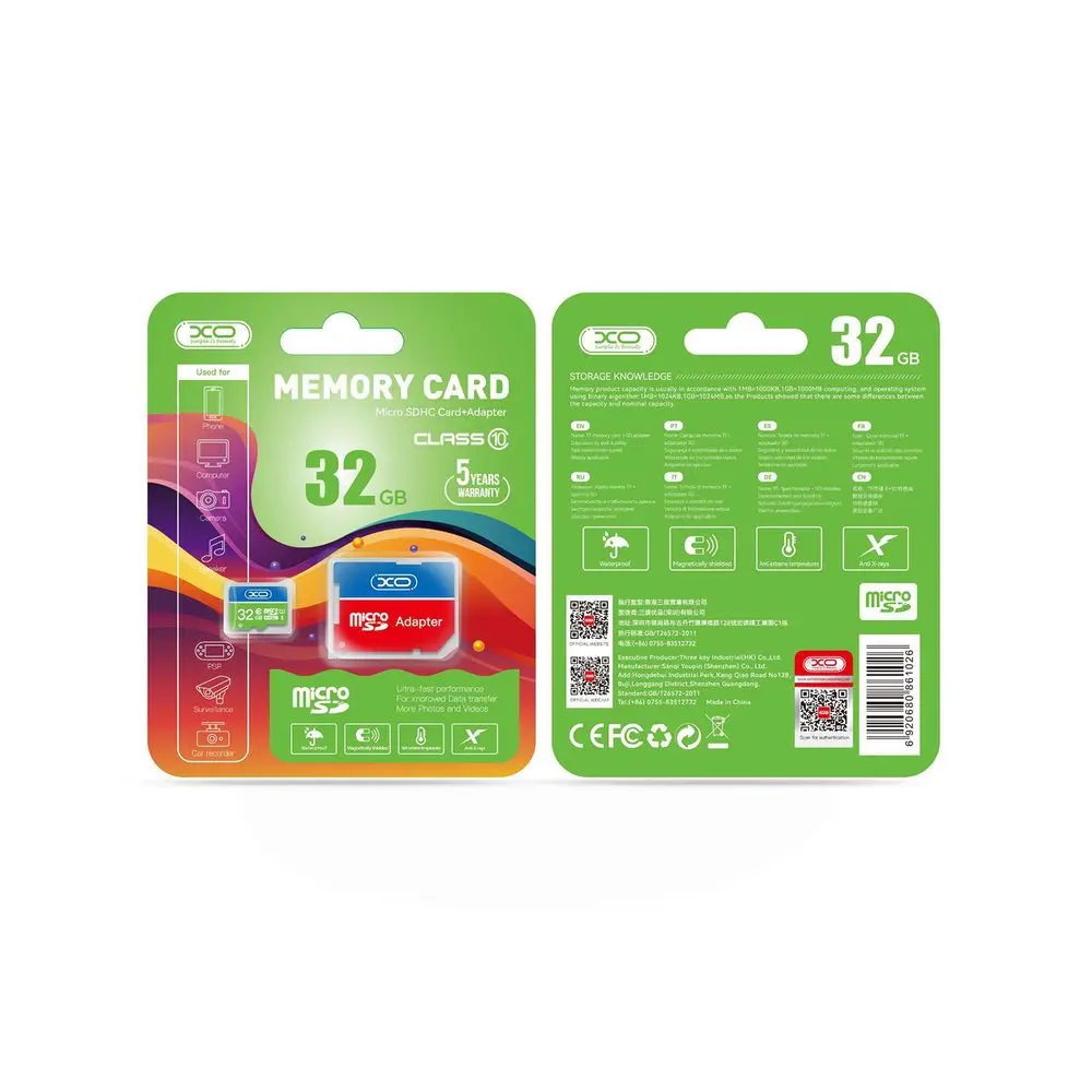 XO paměťová karta microSDHC, 32GB