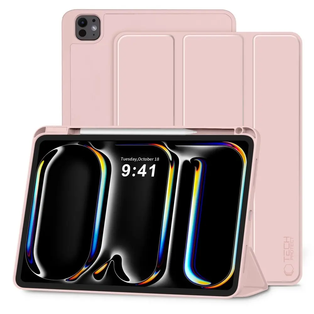 Pouzdro Tech-Protect SC Pen pro iPad Pro 11” 5 / 6 2024-2025, růžové