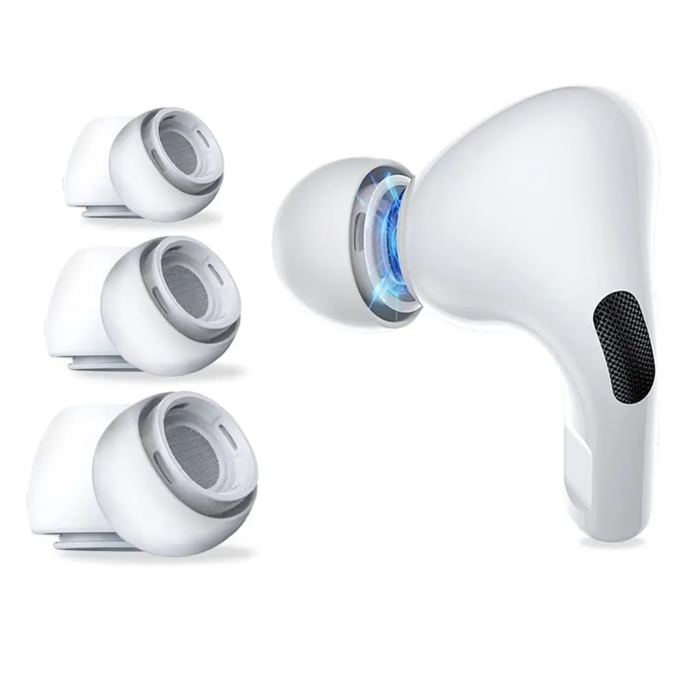 Tech-Protect Ušní nástavce 3 kusy, Apple AirPods Pro 1 / 2, bílé