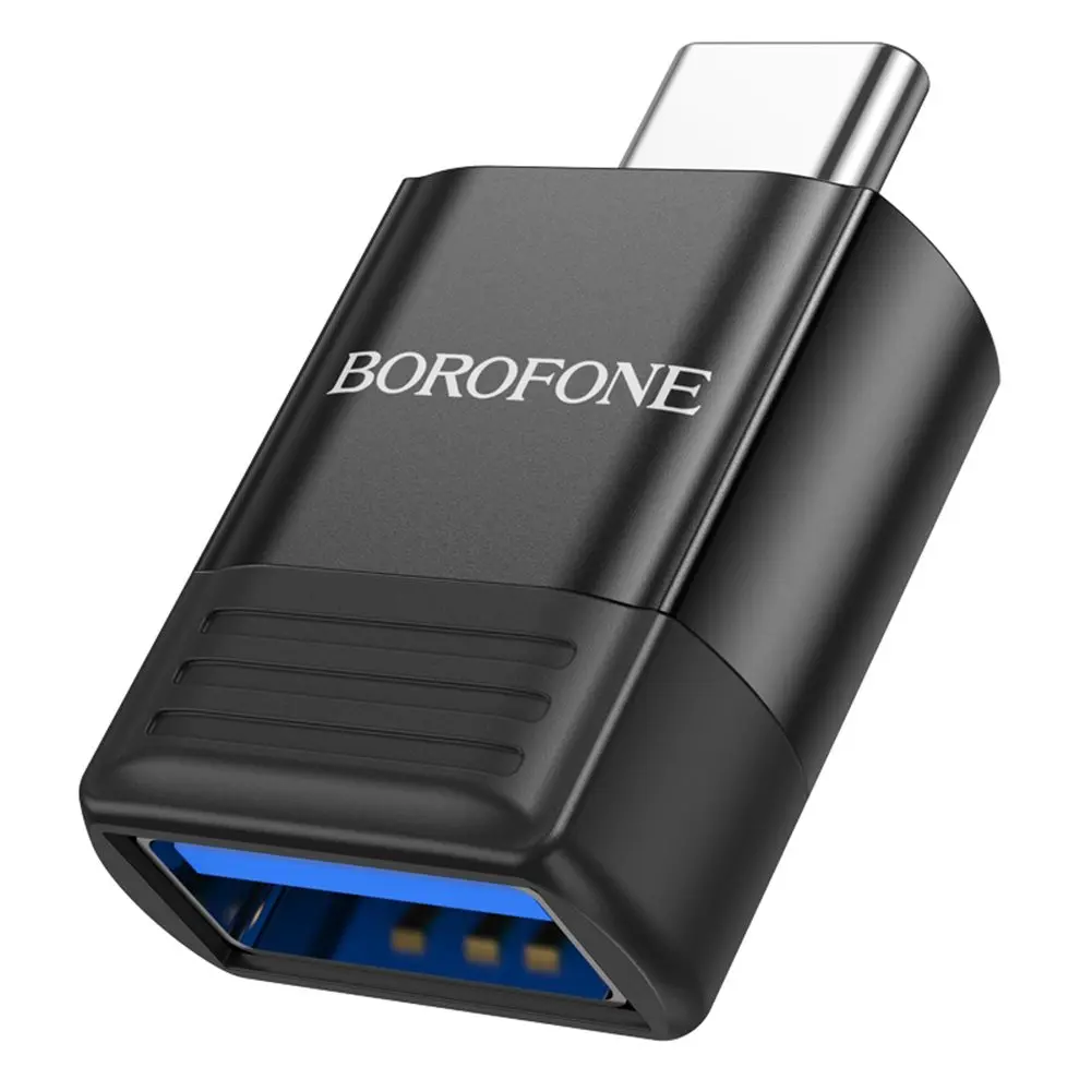 Borofone OTG adaptér (BV18) USB-C - USB 3.0, černý