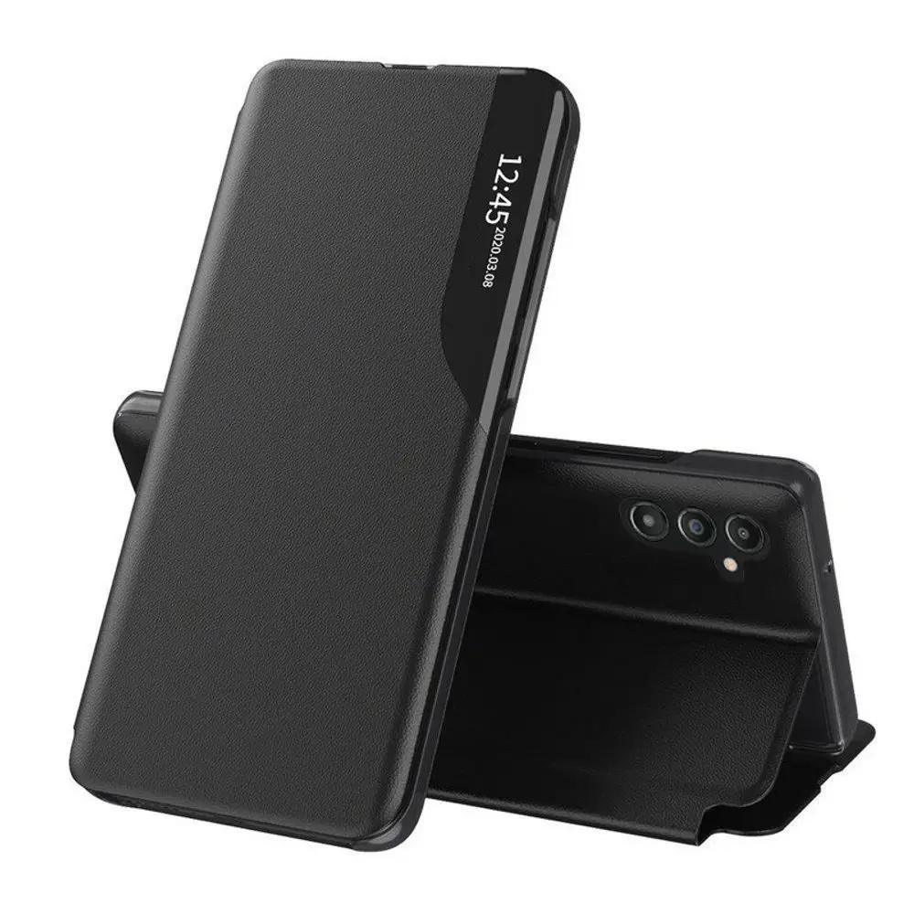 Eco Leather View Case, Samsung Galaxy A14 4G / A14 5G, černé