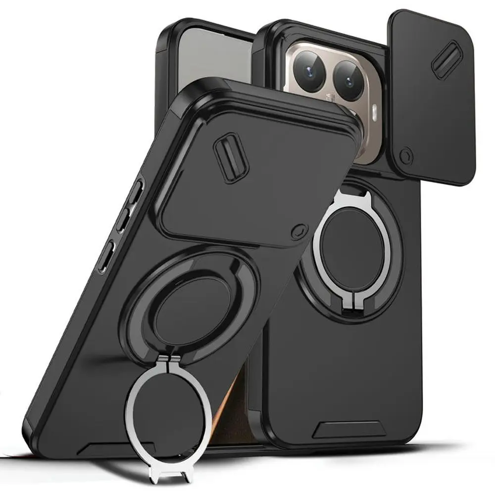 Camslide Stand obal, Xiaomi 15T Pro, černý