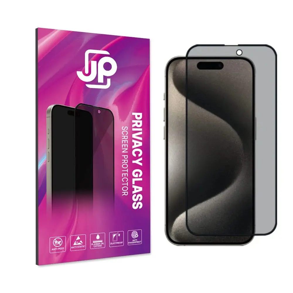 JP Privacy Tvrzené sklo, iPhone 18 Pro Max, černé