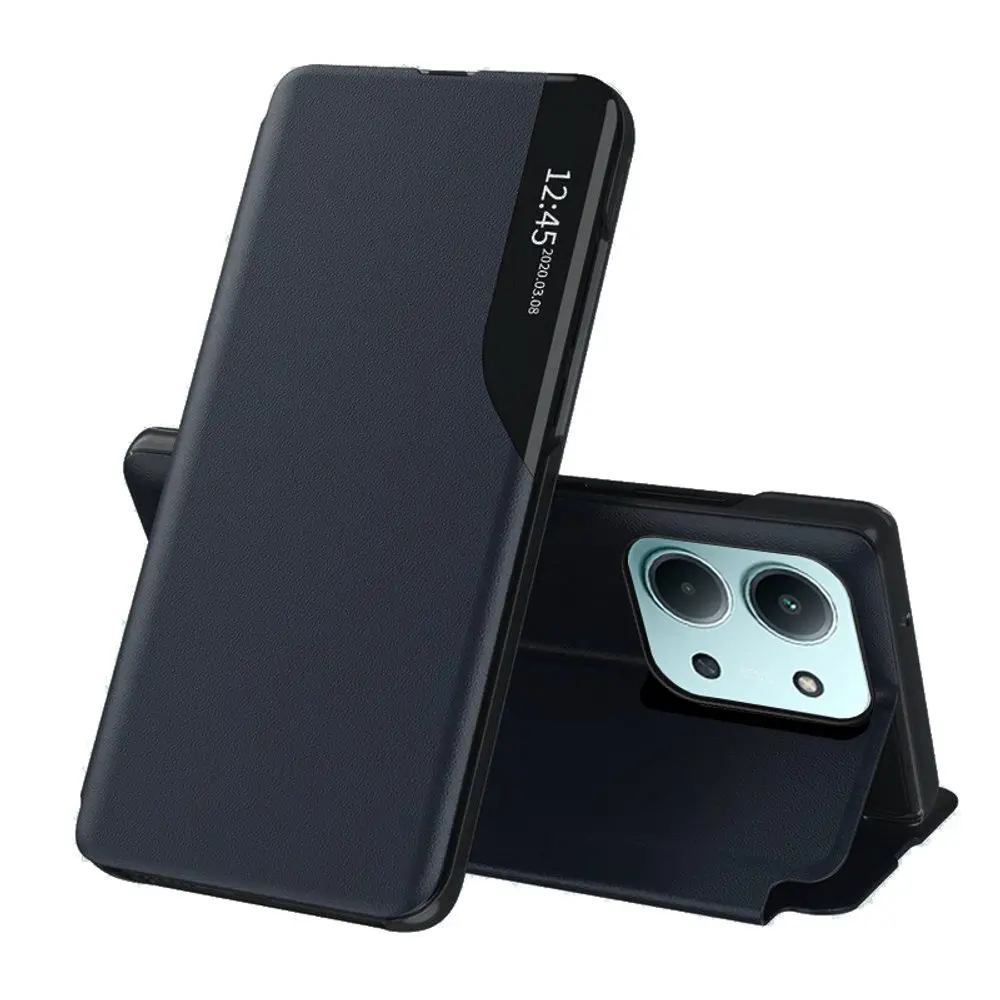 Eco Leather View Case, Xiaomi Redmi 15C 4G / 5G / Poco C85 4G, modré