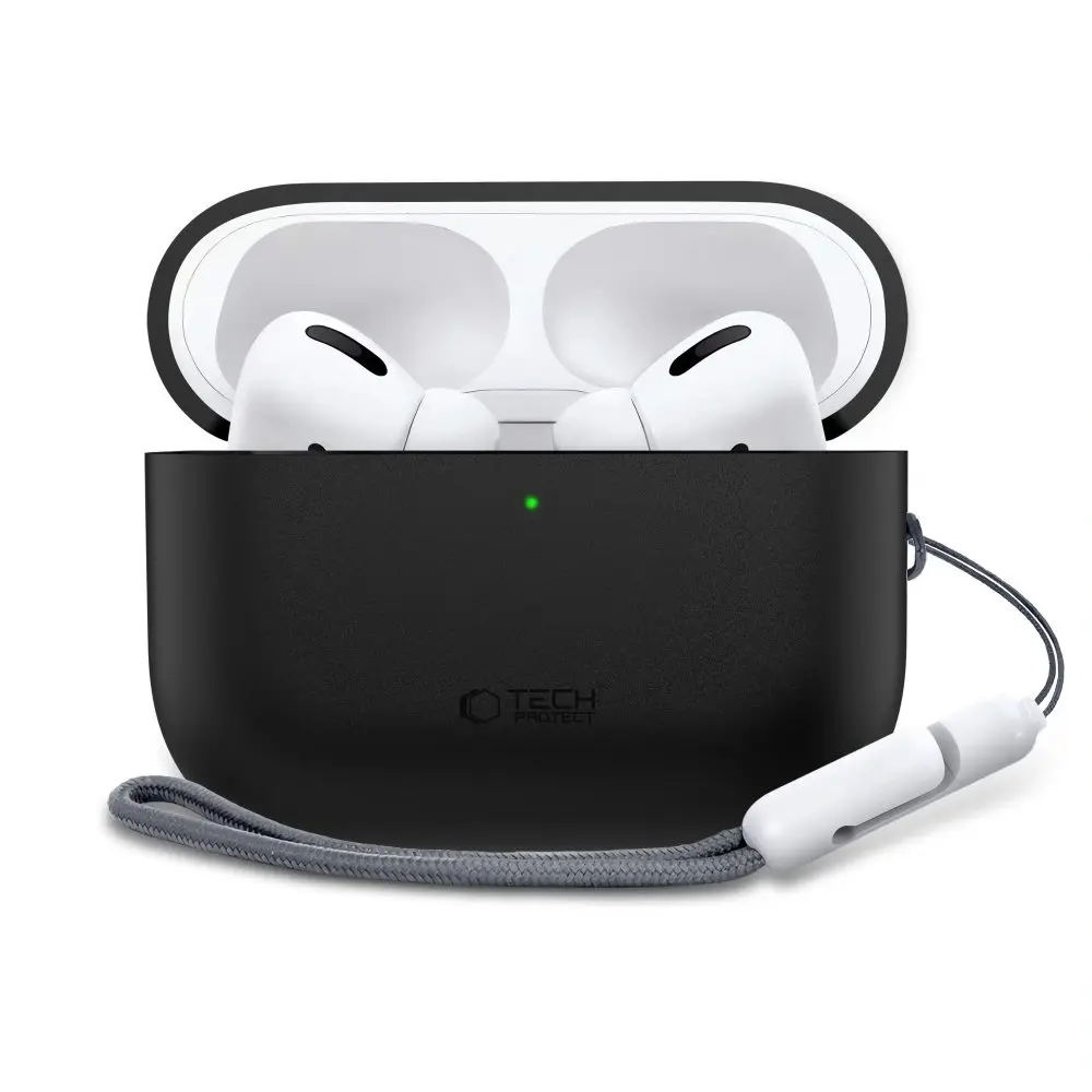Tech-Protect Silikonové pouzdro, Apple AirPods Pro 3, černé