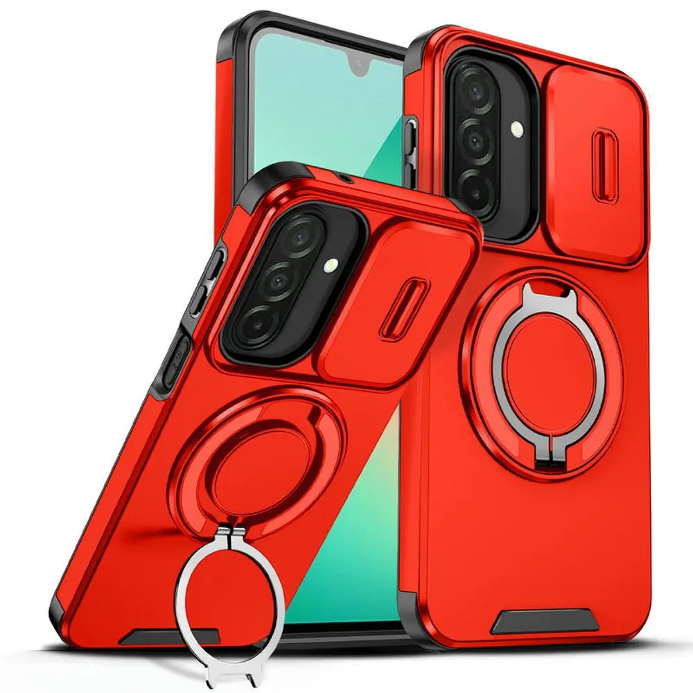 Camslide Stand obal, Samsung Galaxy A27, červený