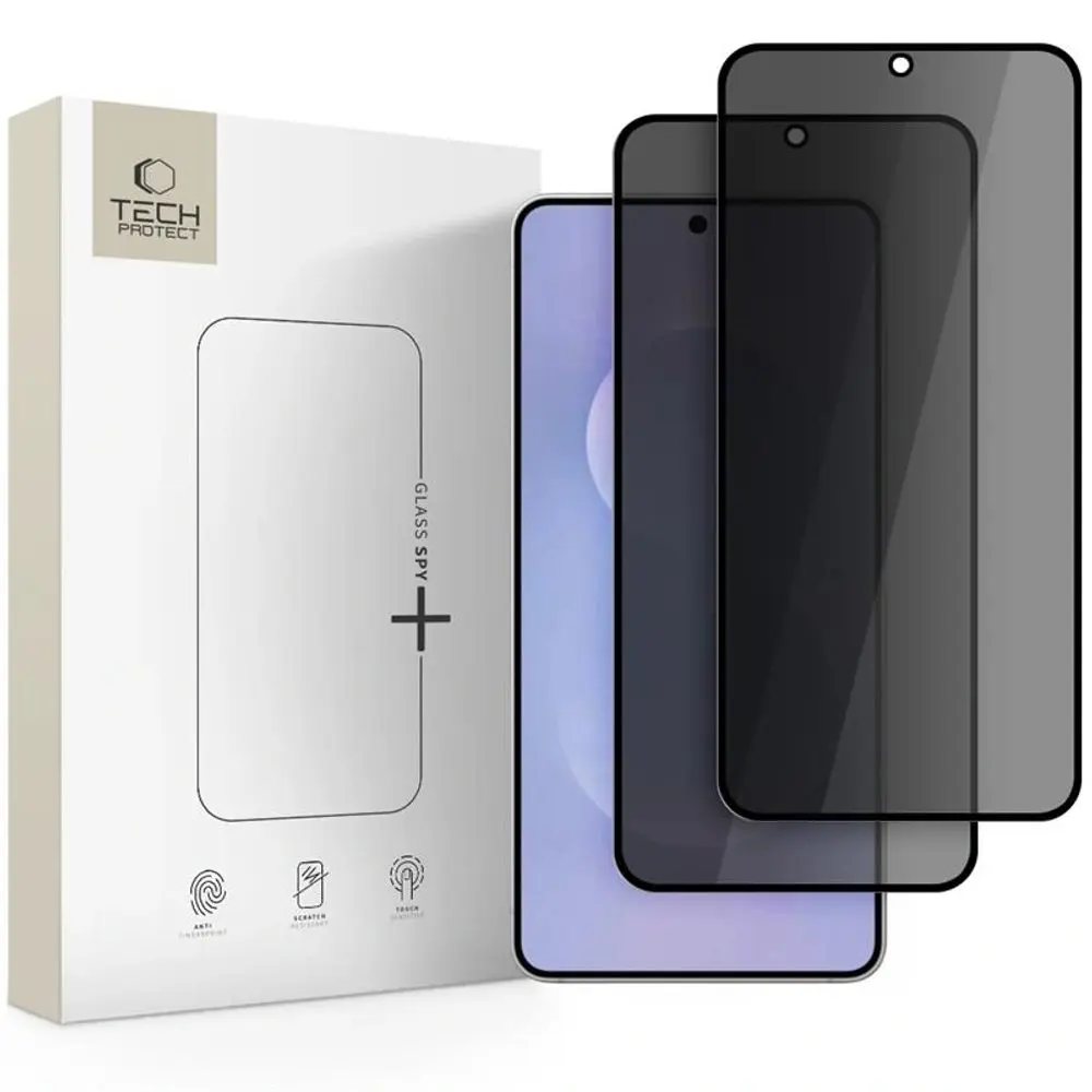 Tech-Protect Tvrzené sklo Privacy, Samsung Galaxy S25 Edge, 2 kusy