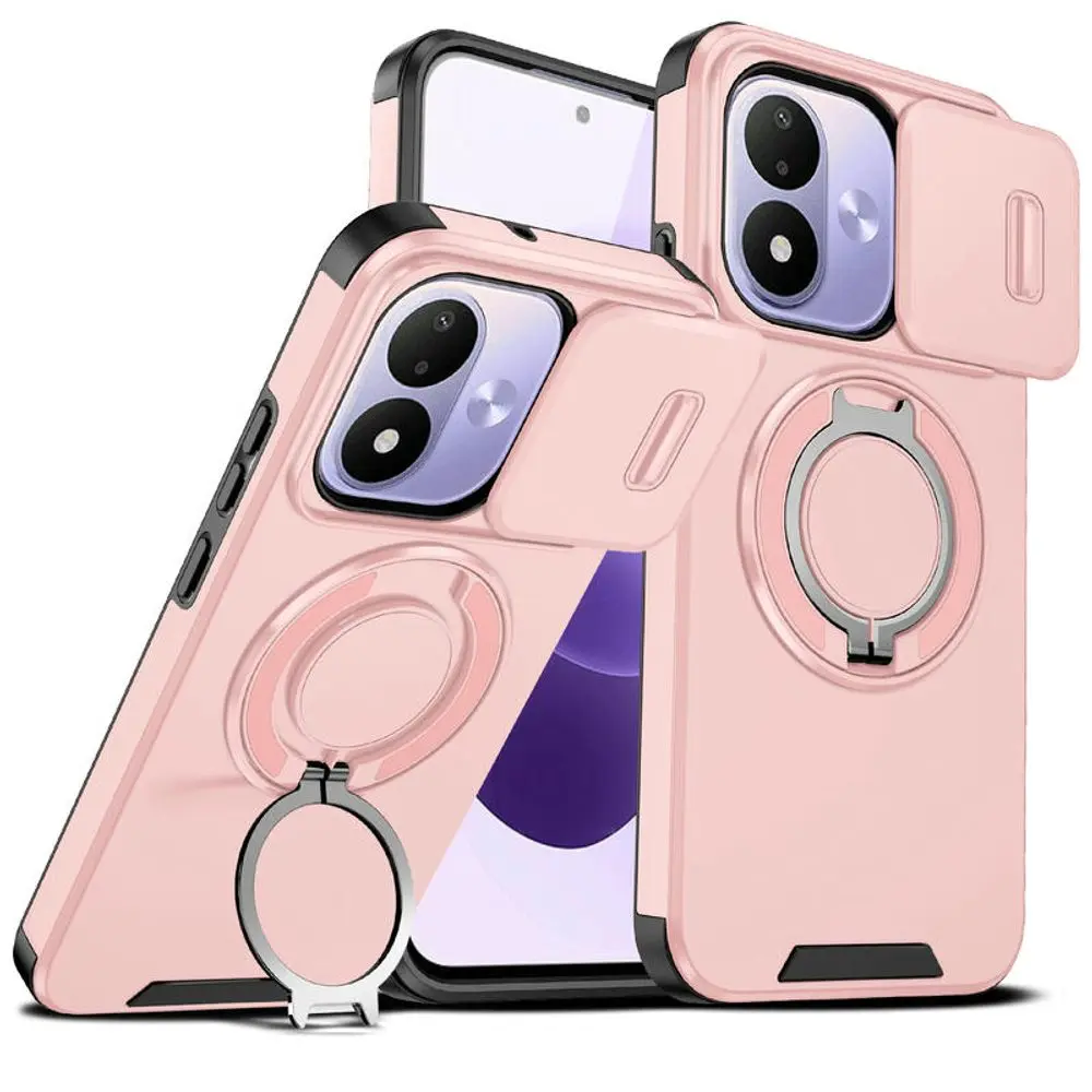 Camslide Stand obal, Xiaomi Redmi Note 17 4G / 5G, růžový