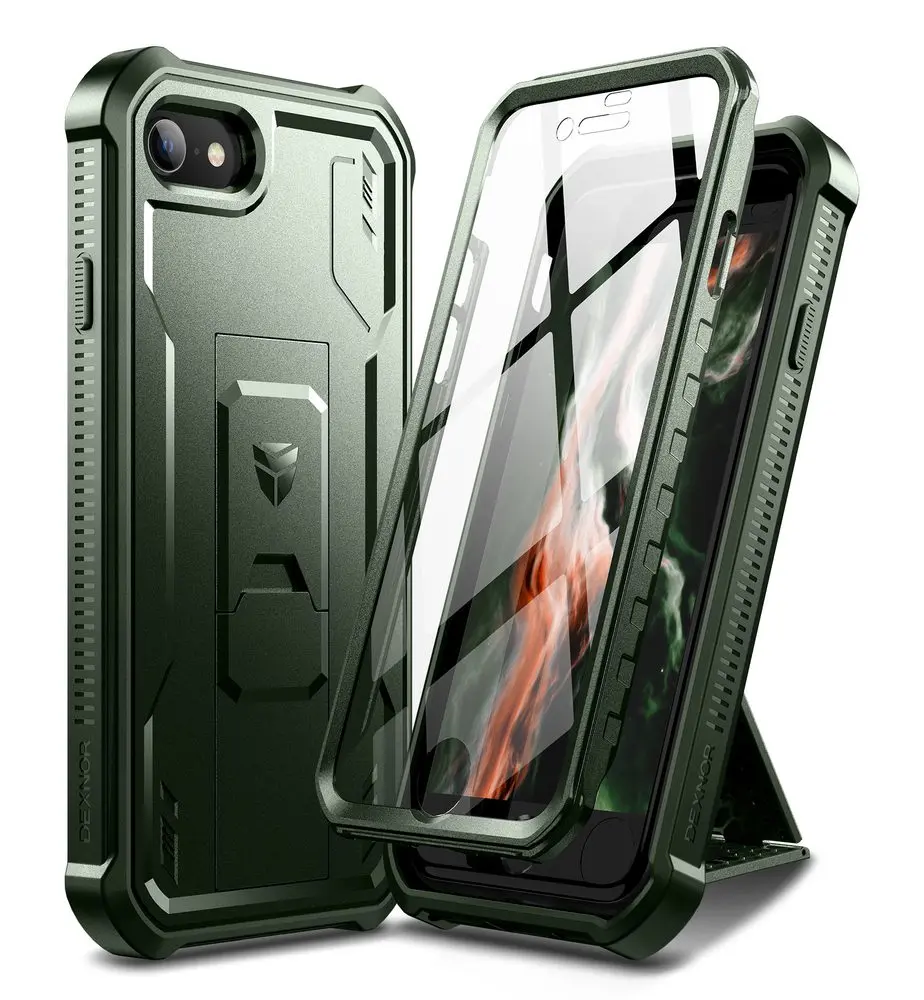 Dexnor 360 Kickstand obal iPhone 7 / 8 / SE 2020 / 2022, zelený
