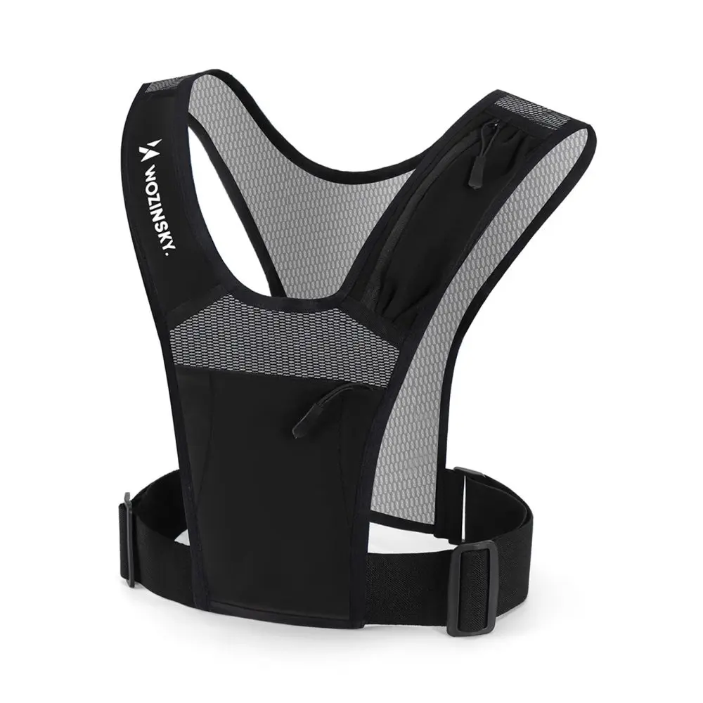 Wozinsky WKDB1 Reflexní běžecká vesta, černá