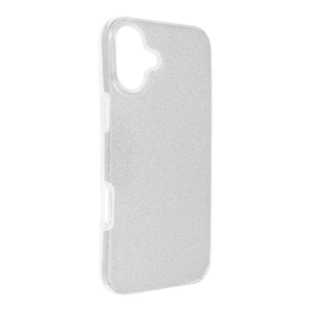 Obal Forcell Shining, iPhone 16 Plus, stříbrný