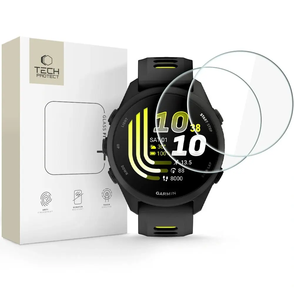 Tech-Protect Tvrzené sklo Glass Fit+, Garmin Forerunner 70 / 170, 2 kusy