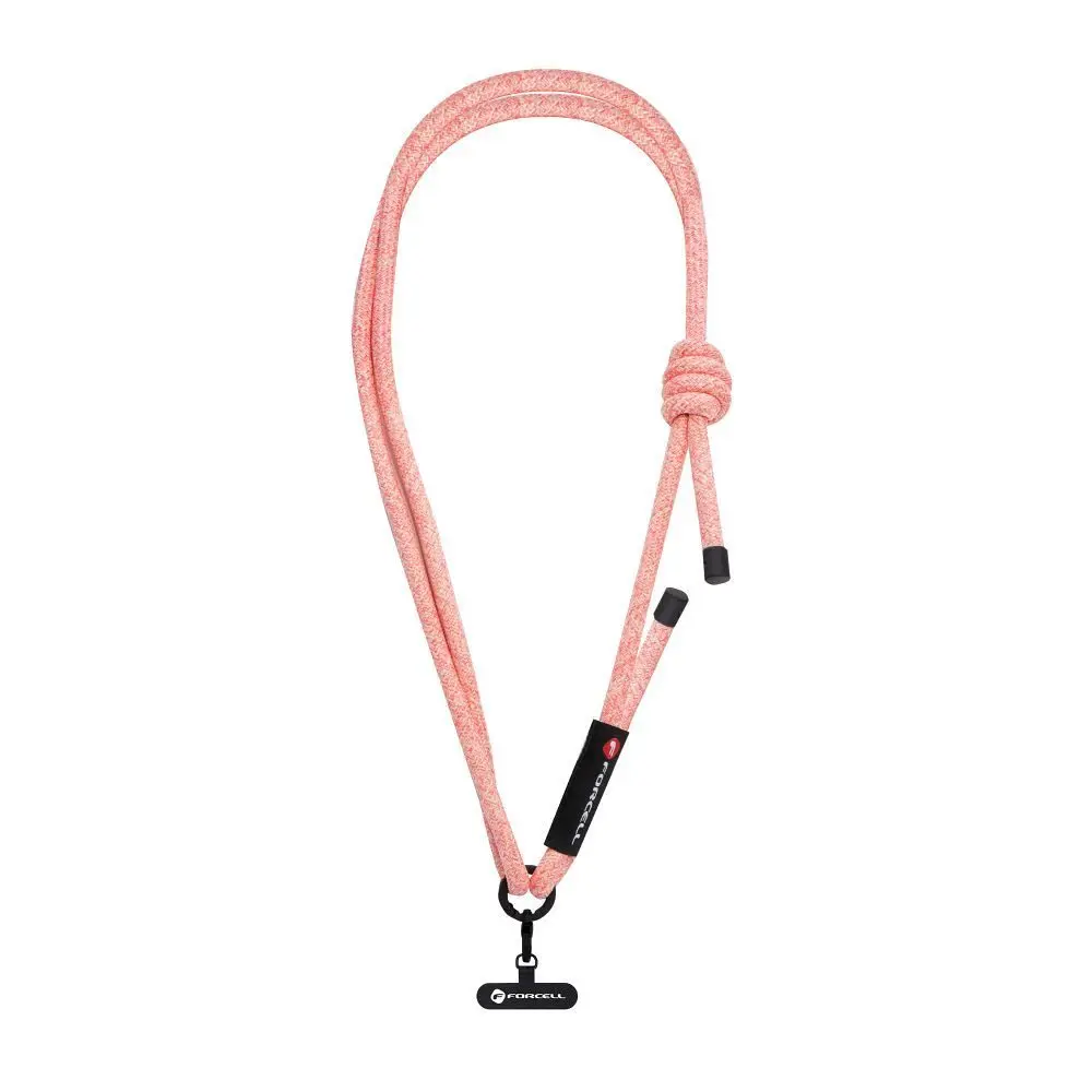 Crossbody šňůrka FORCELL F-Design S10X165 Pink - nastavitelná