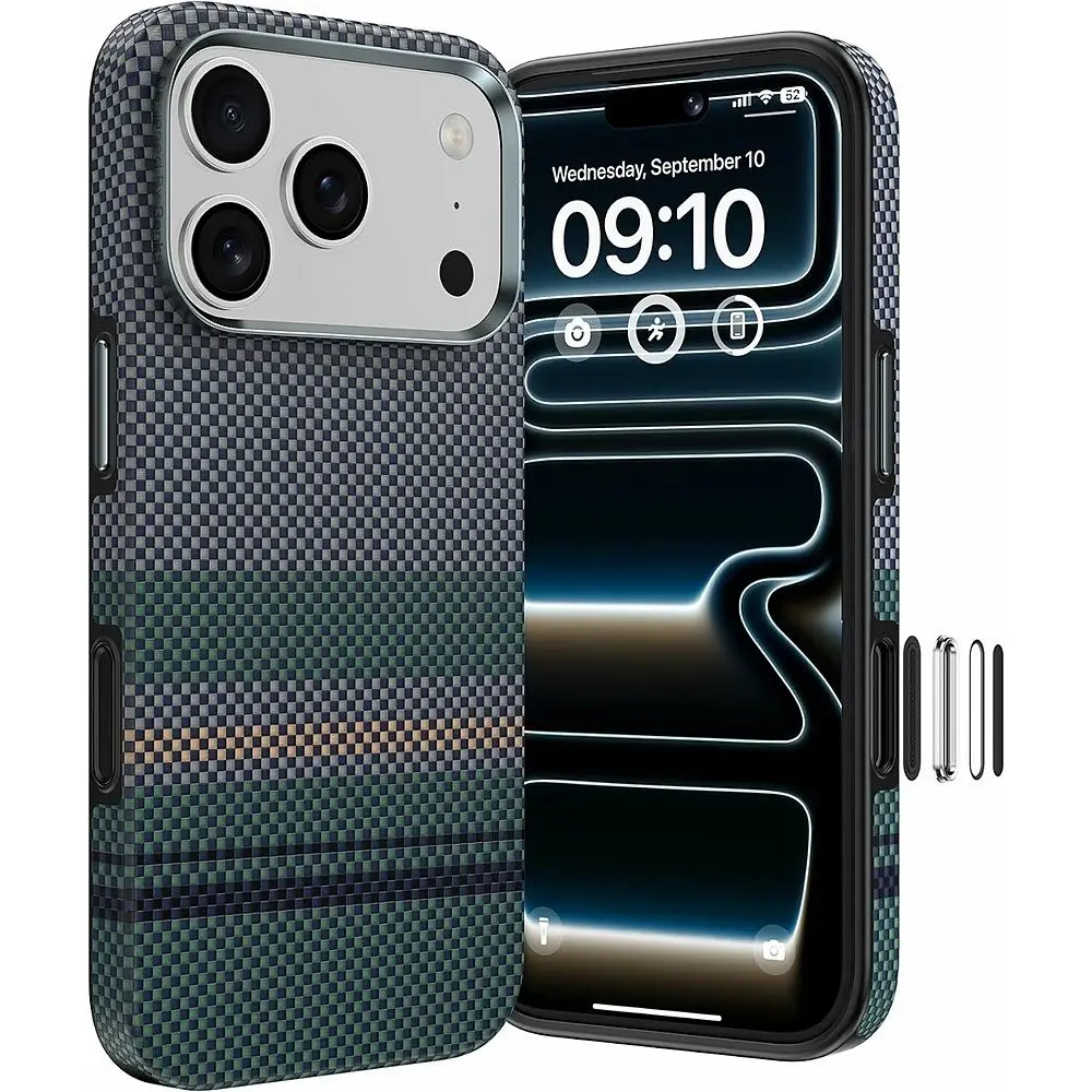 Benks Magnetic Armor Pro Aurora Kevlar obal, iPhone 17 Pro / 18 Pro