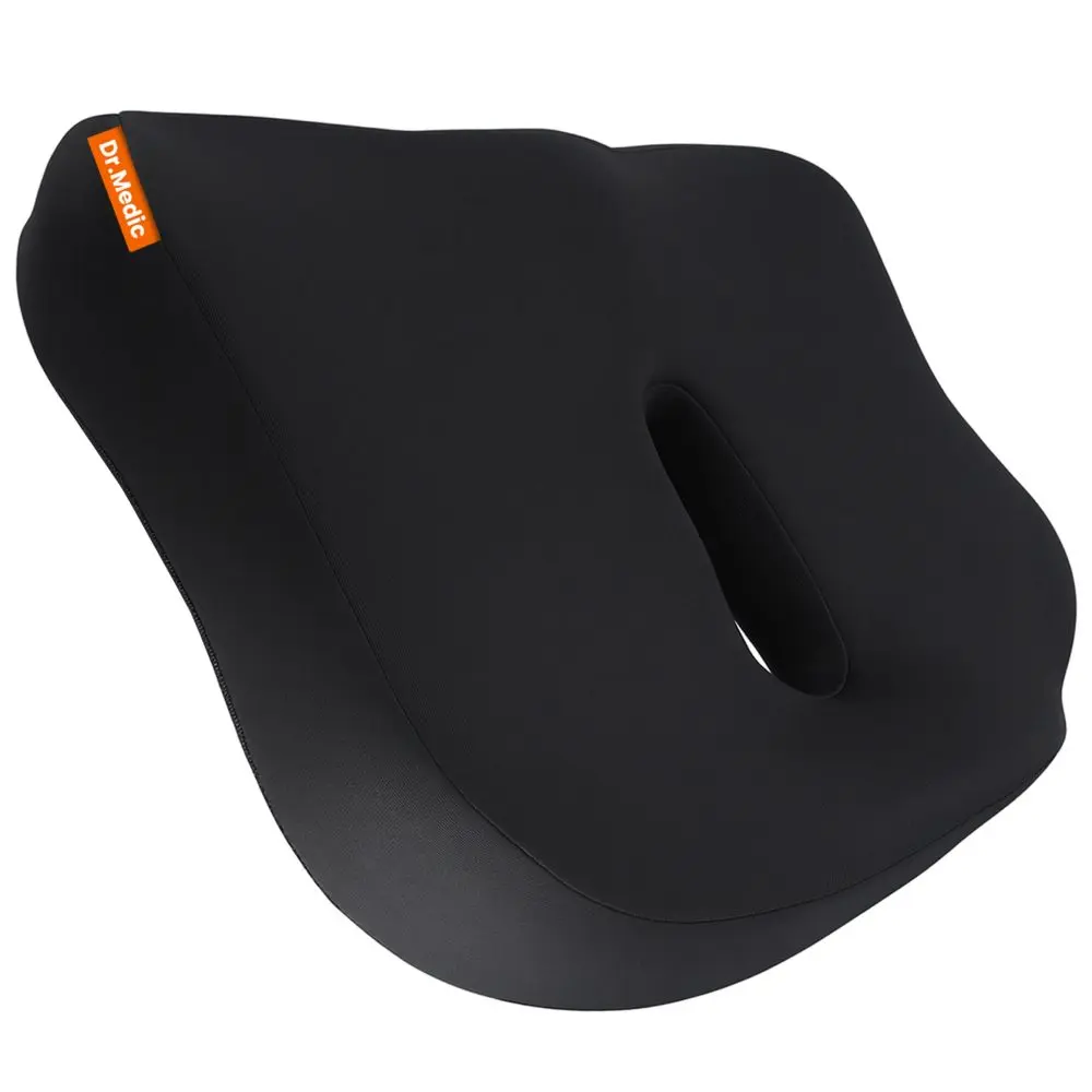 Ergonomický podsedák pro podporu kostrče, černý