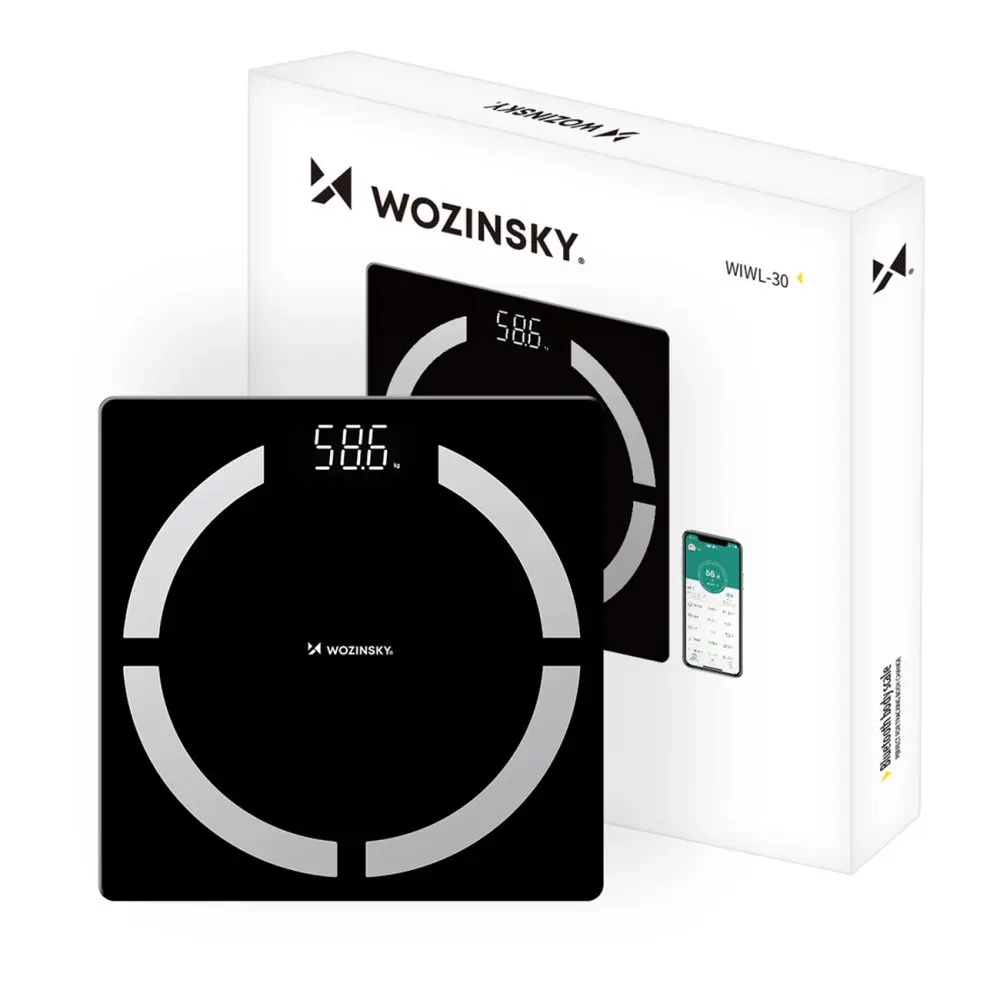 Wozinsky WIWL-30 Chytrá Bluetooth váha, černá