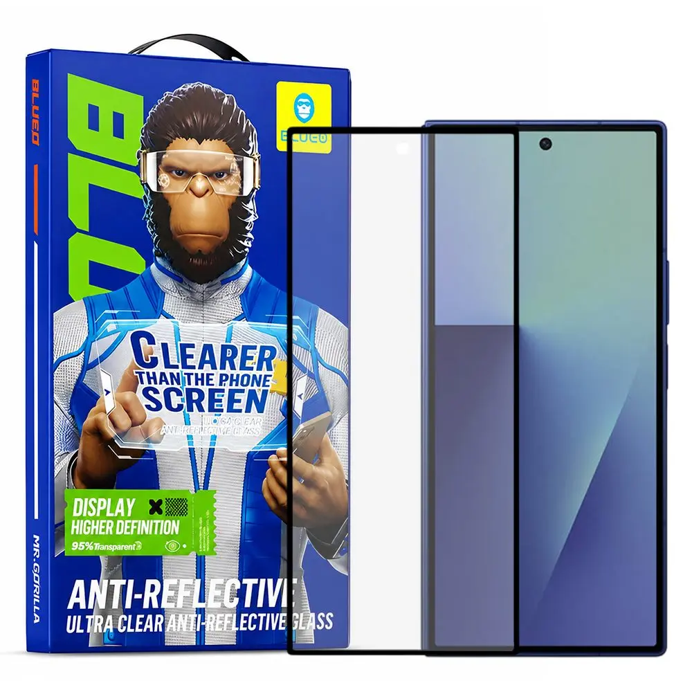 Blueo Anti-Reflective HD Tvrzené sklo, Samsung Galaxy Z Fold7 / Z Fold8 Ultra, černé