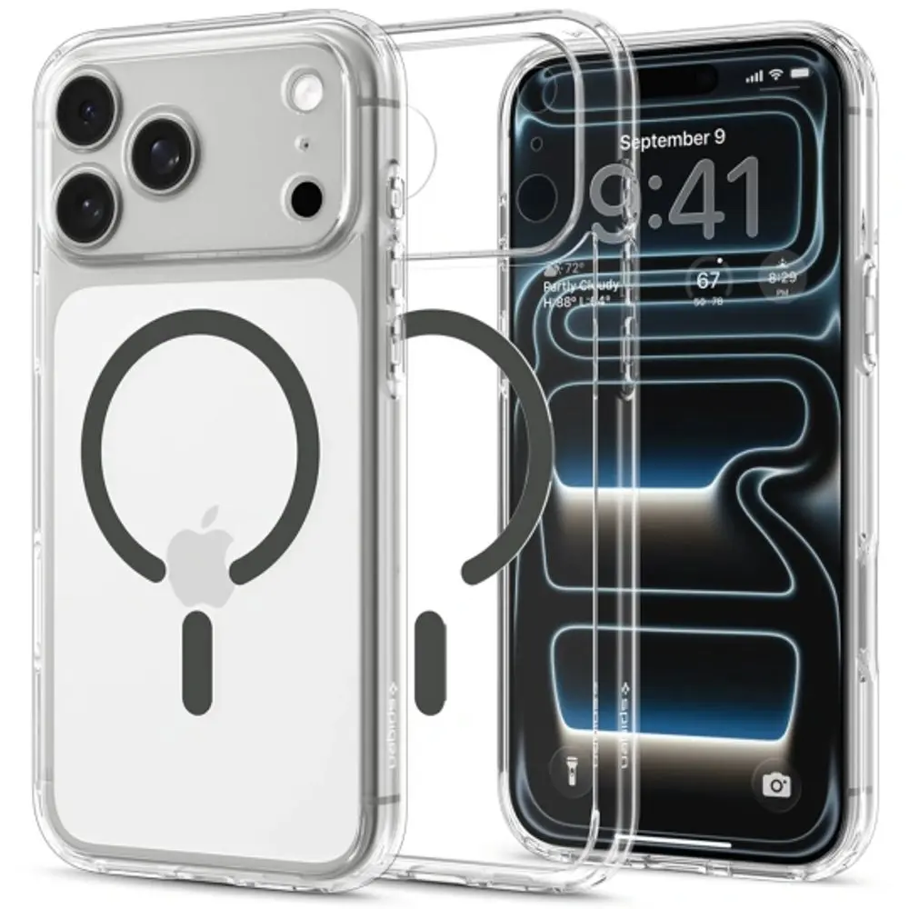 Spigen Ultra Hybrid Mag s MagSafe, iPhone 17 Pro / 18 Pro, grafit