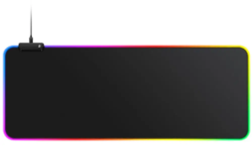 RGB herní podložka pod myš T-WOLF P4, 900 × 400 × 4 mm, pro myš i klávesnici