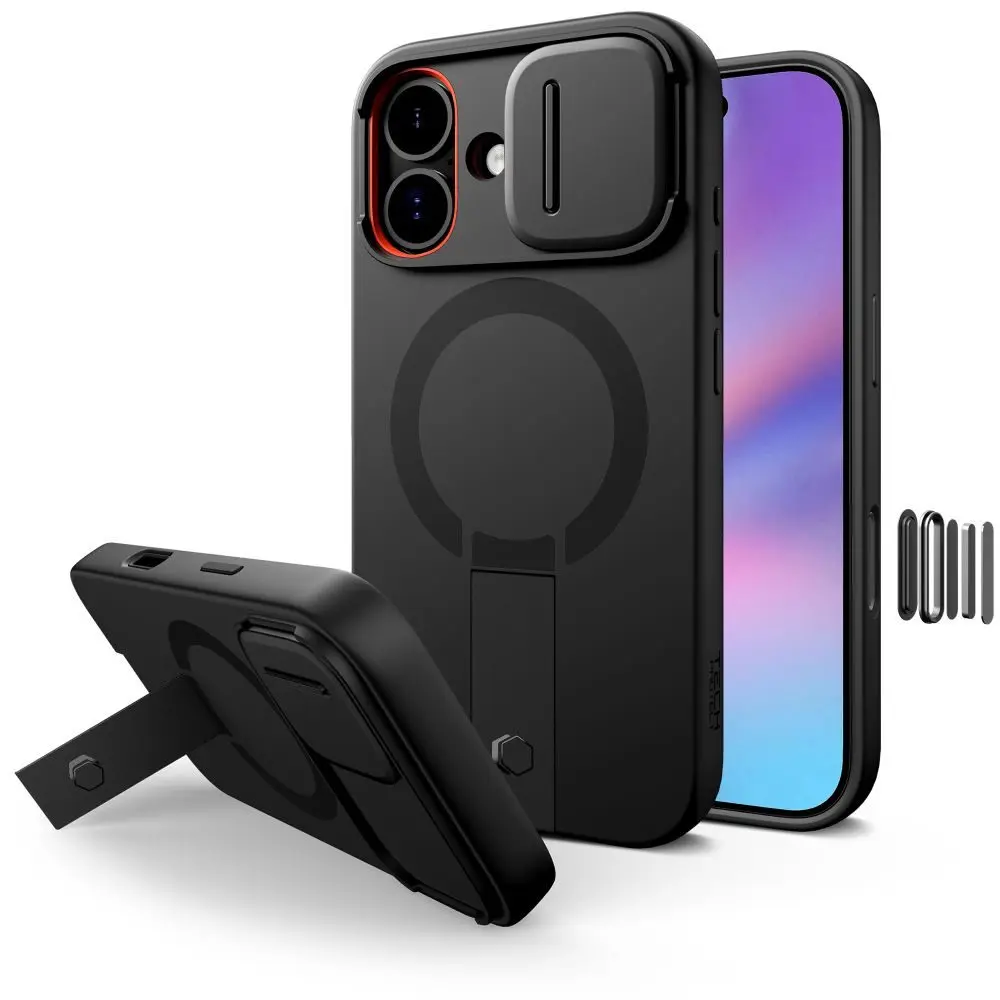 Tech-Protect Kevlar Aura MagSafe pouzdro, iPhone 17, černé