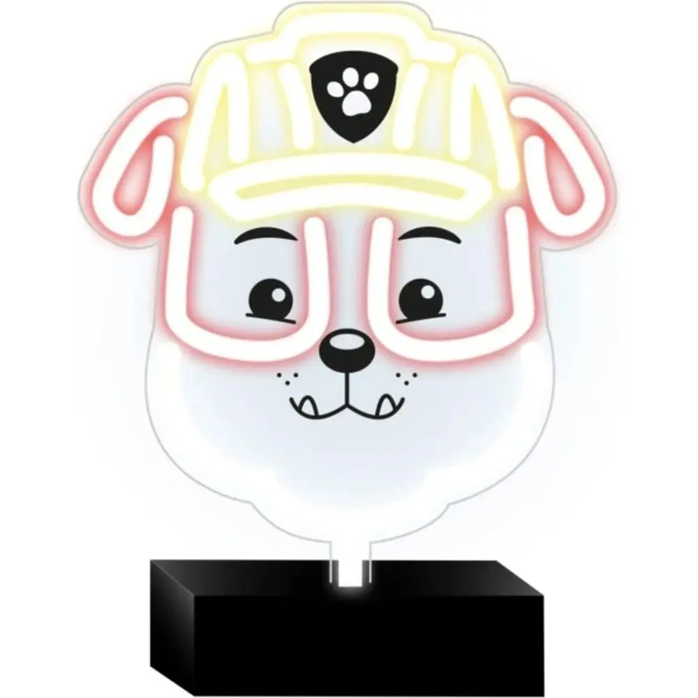 Neonová LED lampa na stojánku Tlapková patrola - Rubble