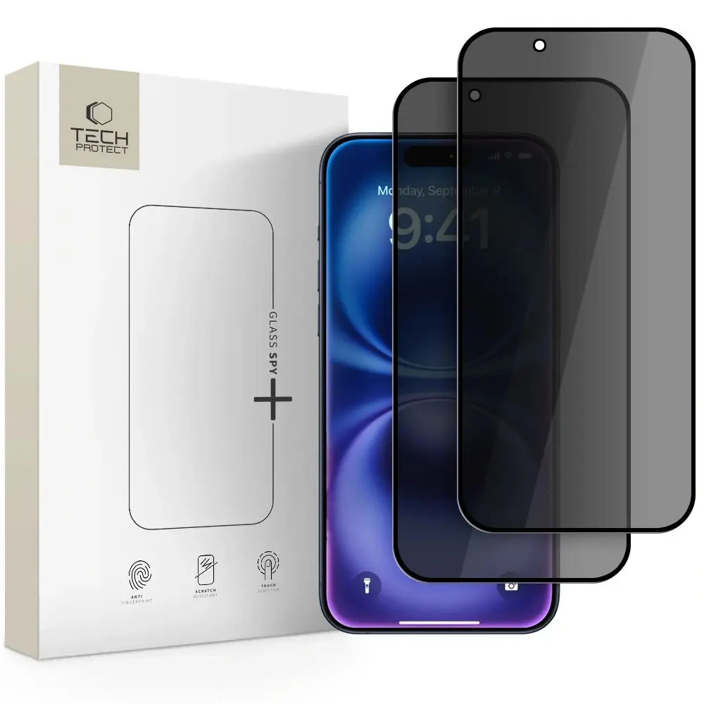 Tech-Protect Tvrzené sklo Privacy, iPhone Air, 2 kusy