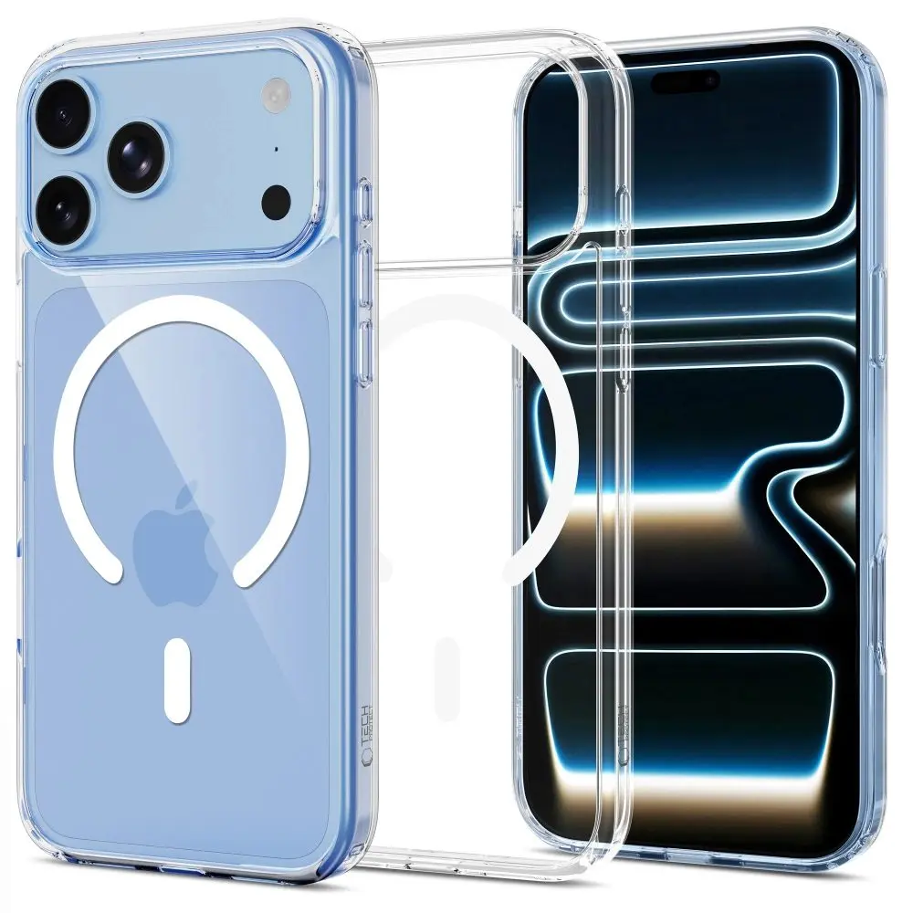 Tech-Protect Flexair Hybrid s MagSafe, iPhone 17 Pro / 18 Pro, průhledný