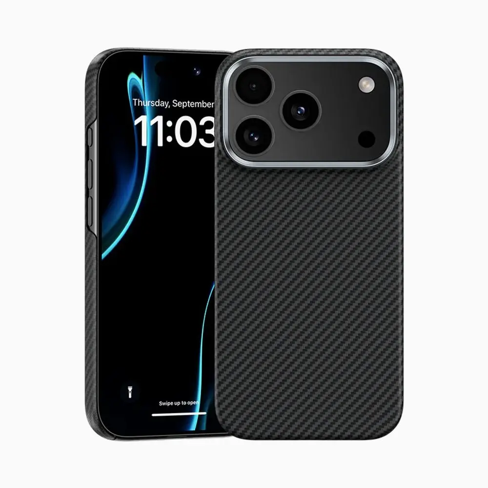 Benks Magnetic Armor Air Kevlar obal Metal Frame, iPhone 17 Pro, černý