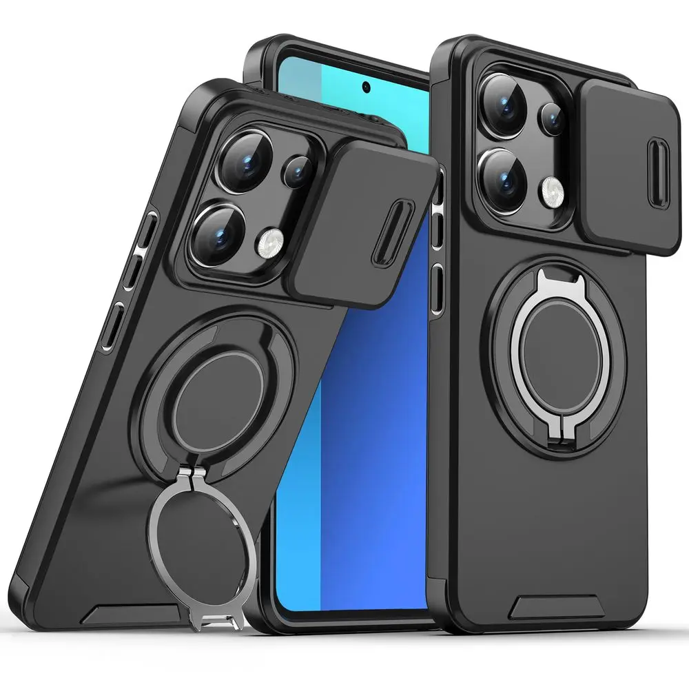 Camslide Stand obal, Xiaomi Redmi Note 13 Pro 4G, černý