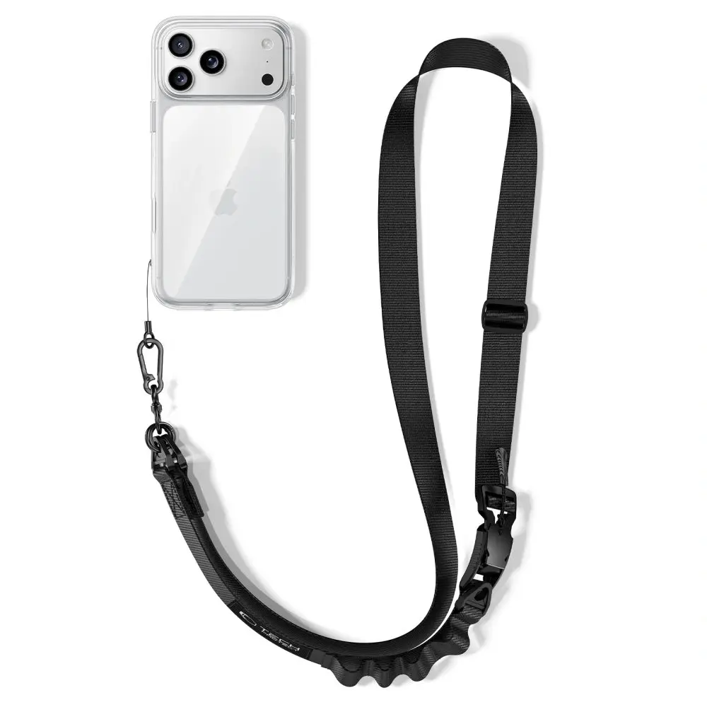 Tech-Protect C9S Crossbody popruh, černý